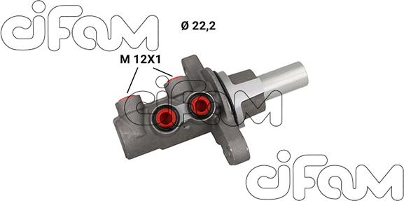 Cifam 202-1255 - Головний гальмівний циліндр autocars.com.ua