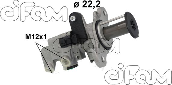 Cifam 202-1263 - Головний гальмівний циліндр autocars.com.ua