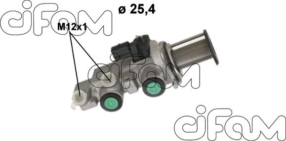 Cifam 202-1266 - Головний гальмівний циліндр autocars.com.ua