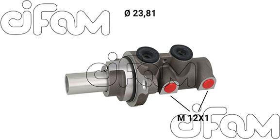 Cifam 202-1287 - Головний гальмівний циліндр autocars.com.ua