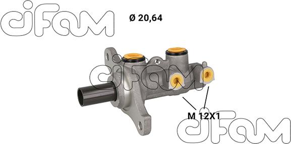 Cifam 202-1291 - Головний гальмівний циліндр autocars.com.ua