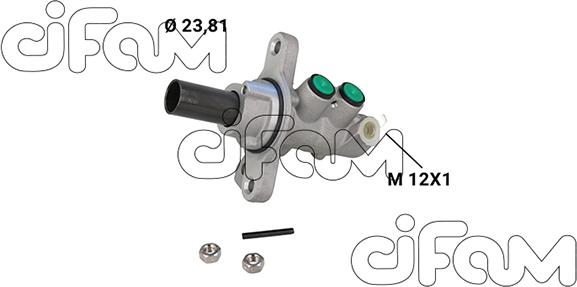 Cifam 202-1294 - Головний гальмівний циліндр autocars.com.ua