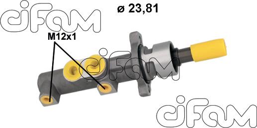 Cifam 202-1301 - Головний гальмівний циліндр autocars.com.ua