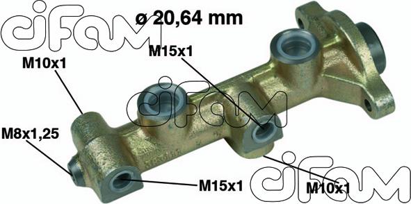 Cifam 202-178 - Головний гальмівний циліндр autocars.com.ua