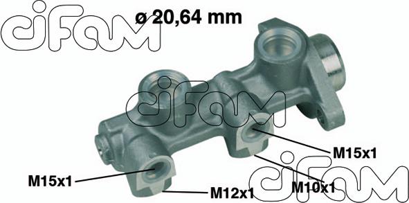 Cifam 202-181 - Головний гальмівний циліндр autocars.com.ua