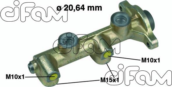 Cifam 202-187 - Головний гальмівний циліндр autocars.com.ua