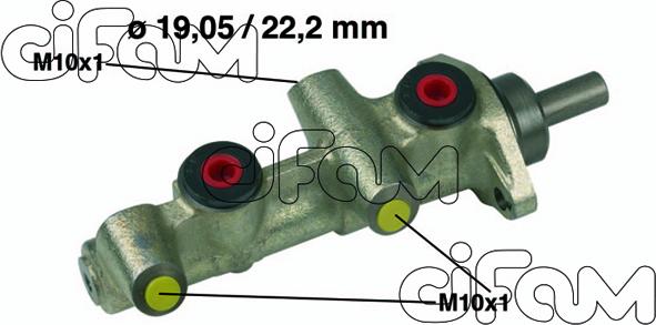 Cifam 202-197 - Головний гальмівний циліндр autocars.com.ua