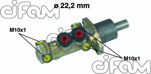 Cifam 202-198 - Головний гальмівний циліндр autocars.com.ua