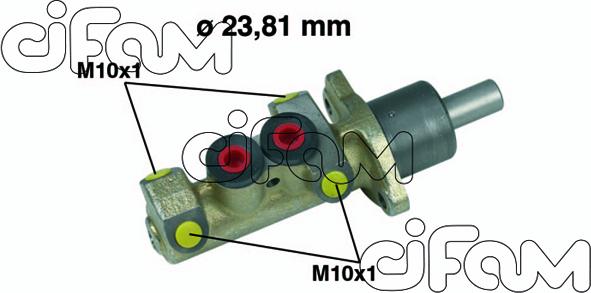 Cifam 202-253 - Главный тормозной цилиндр avtokuzovplus.com.ua