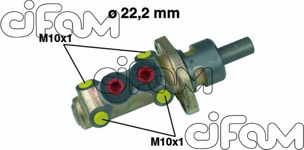 Cifam 202-258 - Головний гальмівний циліндр autocars.com.ua