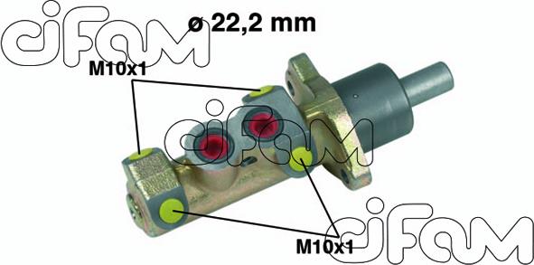 Cifam 202-326 - Головний гальмівний циліндр autocars.com.ua