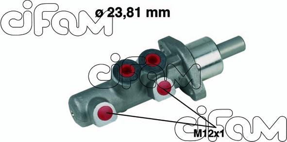 Cifam 202-367 - Головний гальмівний циліндр autocars.com.ua