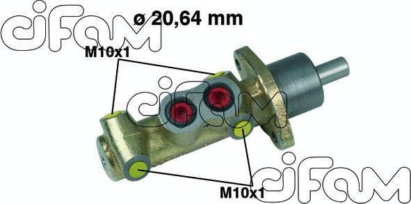 Cifam 202-461 - Головний гальмівний циліндр autocars.com.ua