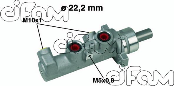 Cifam 202-471 - Головний гальмівний циліндр autocars.com.ua