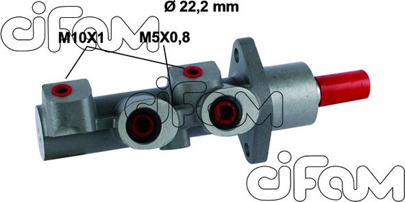 Cifam 202-506 - Головний гальмівний циліндр autocars.com.ua