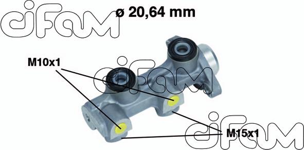 Cifam 202-507 - Главный тормозной цилиндр avtokuzovplus.com.ua