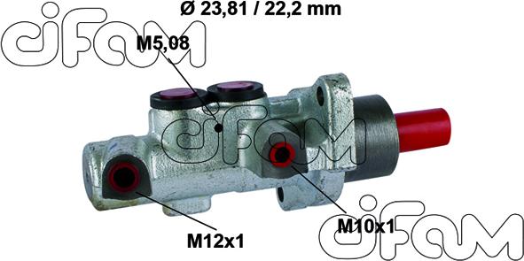 Cifam 202-518 - Головний гальмівний циліндр autocars.com.ua