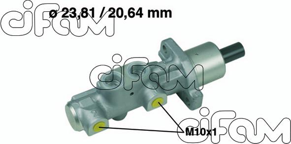 Cifam 202-575 - Головний гальмівний циліндр autocars.com.ua
