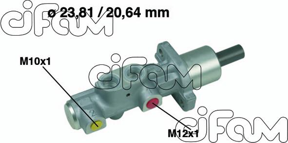 Cifam 202-576 - Головний гальмівний циліндр autocars.com.ua