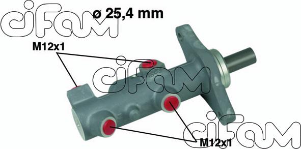 Cifam 202-578 - Головний гальмівний циліндр autocars.com.ua