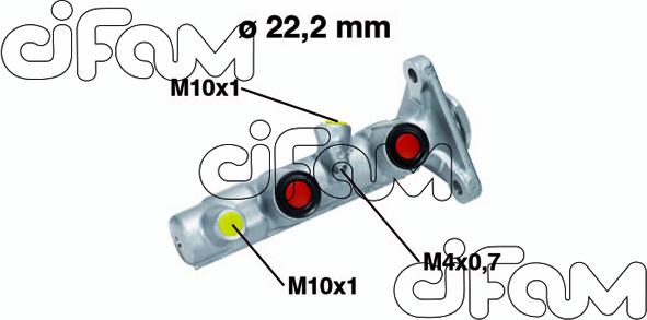 Cifam 202-591 - Головний гальмівний циліндр autocars.com.ua