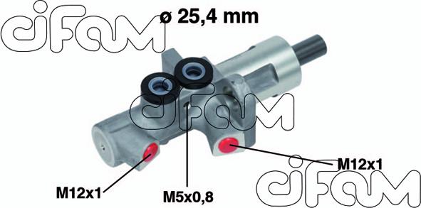 Cifam 202-613 - Главный тормозной цилиндр avtokuzovplus.com.ua