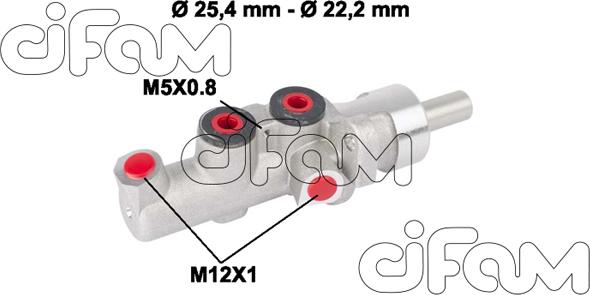 Cifam 202-662 - Главный тормозной цилиндр avtokuzovplus.com.ua