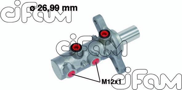 Cifam 202-729 - Головний гальмівний циліндр autocars.com.ua