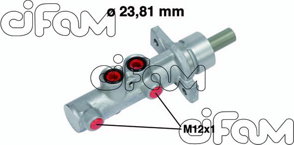 Cifam 202-738 - Головний гальмівний циліндр autocars.com.ua