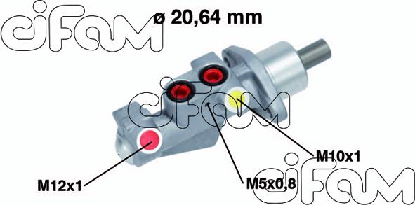 Cifam 202-750 - Головний гальмівний циліндр autocars.com.ua