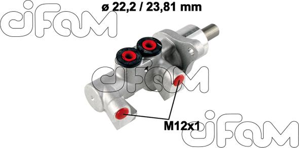 Cifam 202-769 - Головний гальмівний циліндр autocars.com.ua