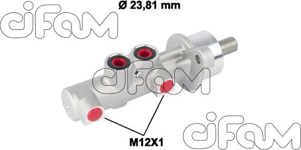 Cifam 202-788 - Головний гальмівний циліндр autocars.com.ua