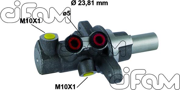 Cifam 202-795 - Головний гальмівний циліндр autocars.com.ua