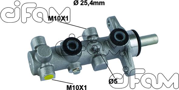 Cifam 202-802 - Головний гальмівний циліндр autocars.com.ua