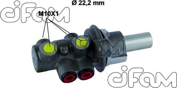 Cifam 202-807 - Головний гальмівний циліндр autocars.com.ua