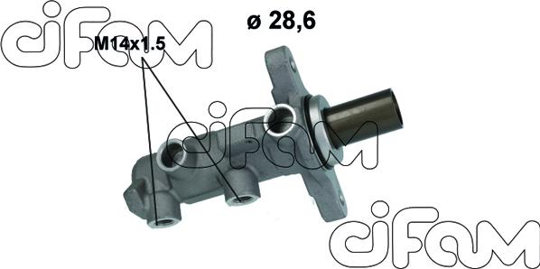 Cifam 202-848 - Головний гальмівний циліндр autocars.com.ua
