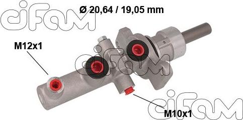 Cifam 202-857 - Главный тормозной цилиндр avtokuzovplus.com.ua