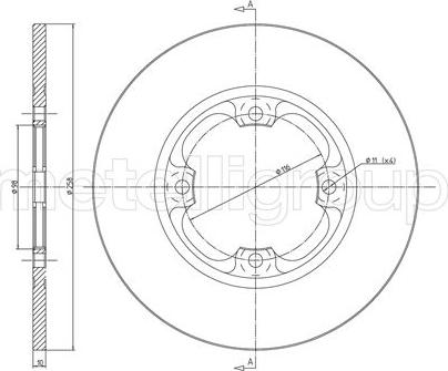 Cifam 800-012 - Тормозной диск avtokuzovplus.com.ua