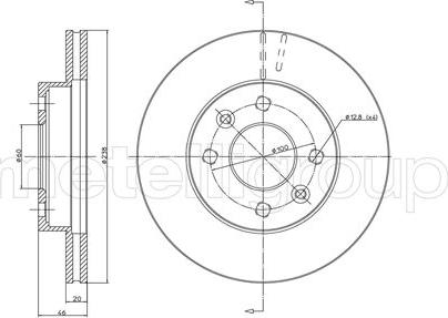 Cifam 800-067 - Тормозной диск avtokuzovplus.com.ua