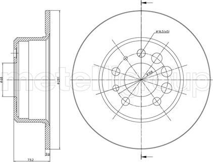 Cifam 800-074 - Тормозной диск avtokuzovplus.com.ua