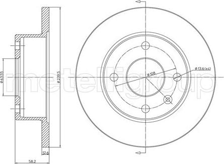 Cifam 800-098 - Тормозной диск avtokuzovplus.com.ua