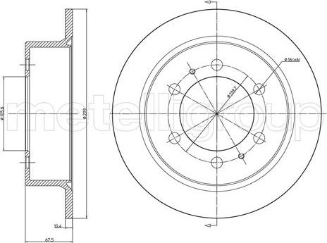 Cifam 800-1034C - Тормозной диск autodnr.net