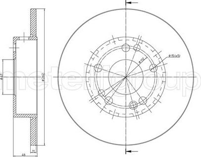 Cifam 800-103 - Тормозной диск avtokuzovplus.com.ua