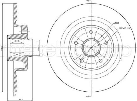 Cifam 800-1089 - Тормозной диск avtokuzovplus.com.ua