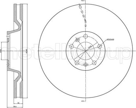 Cifam 800-1102C - Тормозной диск avtokuzovplus.com.ua