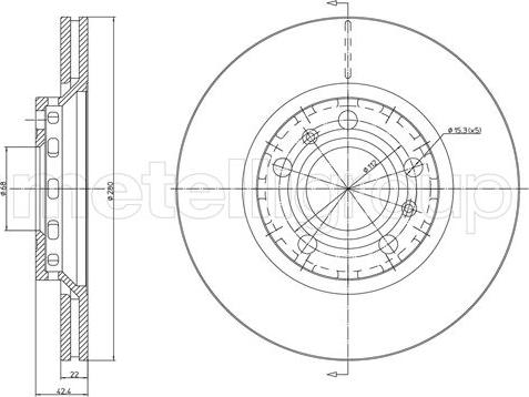 Cifam 800-1126C - Тормозной диск avtokuzovplus.com.ua