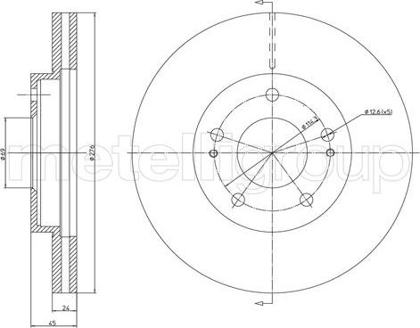 Cifam 800-1152C - Тормозной диск autodnr.net