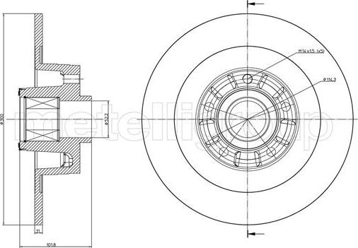 Cifam 800-1168 - Тормозной диск autodnr.net