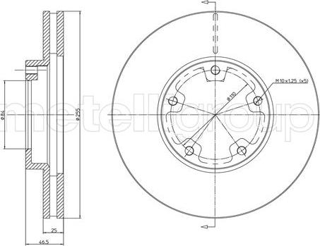 Cifam 800-1201 - Тормозной диск avtokuzovplus.com.ua