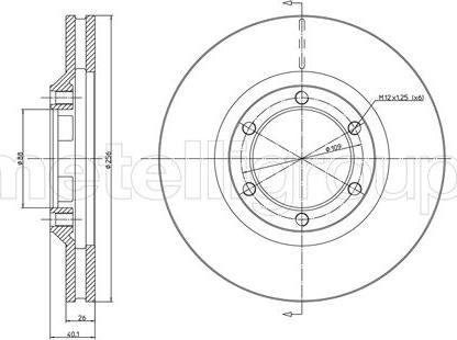 Cifam 800-1238 - Тормозной диск avtokuzovplus.com.ua